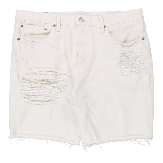 Vintage white 511 Levis Denim Shorts - mens 37" waist