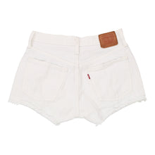  Vintage white Levis Denim Shorts - womens 28" waist