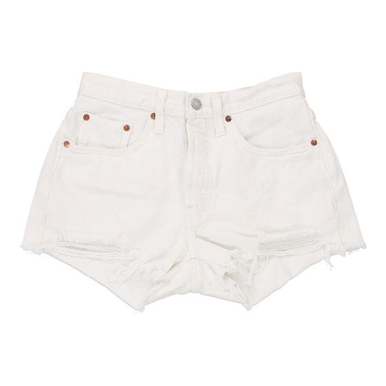 Vintage white Levis Denim Shorts - womens 28" waist