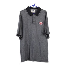  Vintage grey Cincinnati Reds Lee Polo Shirt - mens x-large
