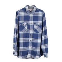  Vintage blue Wallace & Barnes Flannel Shirt - mens medium