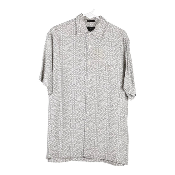 Vintage grey J. Ferrar Patterned Shirt - mens medium