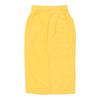 Vintage yellow Benetton Midi Skirt - womens 24" waist