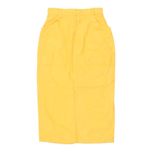  Vintage yellow Benetton Midi Skirt - womens 24" waist