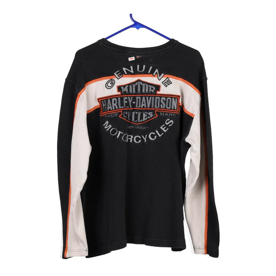 Vintage black Harley Davidson Sweatshirt - mens x-large