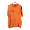 Vintage orange Lake Placid New York Harley Davidson T-Shirt - mens x-large