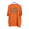 Vintage orange Lake Placid New York Harley Davidson T-Shirt - mens x-large