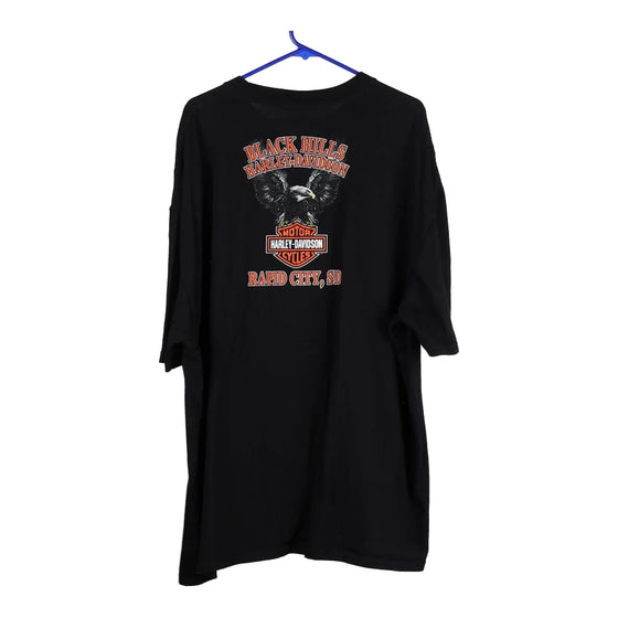 Vintage black Rapid City Ohio Harley Davidson T-Shirt - mens xxxx-large