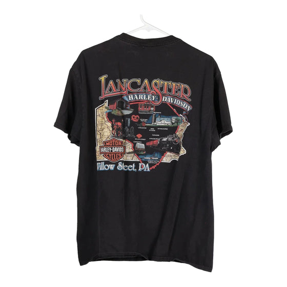 Vintage black Willow Street Pennsylvania Harley Davidson T-Shirt - womens large