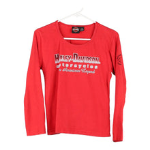  Vintage red Harley Davidson Long Sleeve T-Shirt - womens small