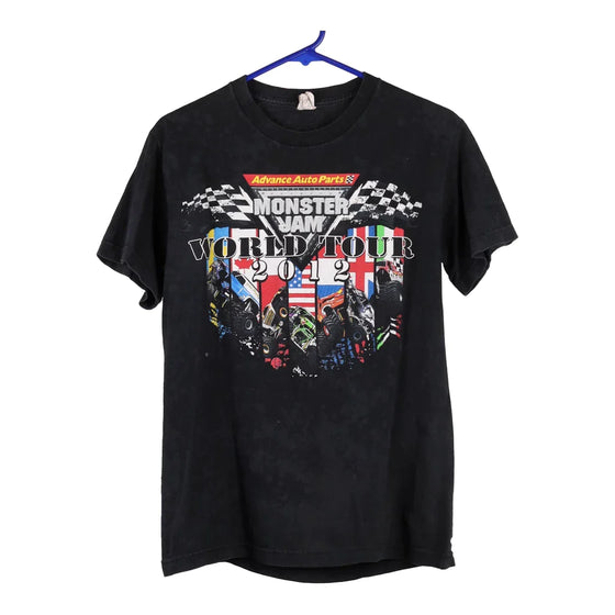 Vintage black Monster Jam World Tour 2012 Alstyle T-Shirt - mens small