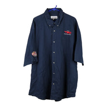  Vintage blue Tri-Mountain Short Sleeve Shirt - mens xxx-large