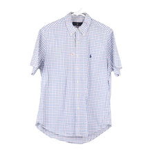  Vintage blue Ralph Lauren Short Sleeve Shirt - mens medium