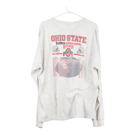Vintage grey Ohio State Champion Long Sleeve T-Shirt - womens x-large