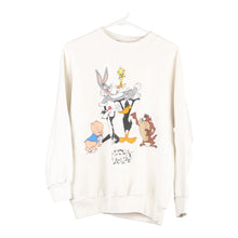  Vintage white Looney Tunes Garment Graphics Sweatshirt - womens x-large