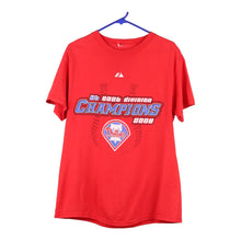  Vintage red Philadelphia Phillies 2008 Unbranded T-Shirt - mens medium