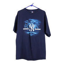  Vintage blue New York Yankees Mlb T-Shirt - mens x-large