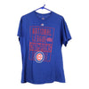 Pre-Loved blue Chicago Cubs 2016 Majestic T-Shirt - mens medium