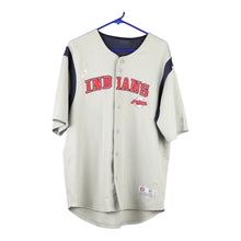  Vintage grey Cleveland Indians True Fan Jersey - mens large