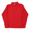 Vintage red Lacoste Long Sleeve Polo Shirt - mens large
