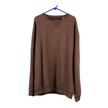  Vintage brown Tommy Hilfiger Sweatshirt - mens xx-large