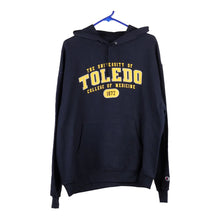  Vintage navy Toledo University Champion Hoodie - mens large