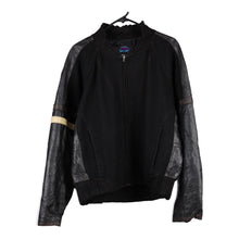  Modern Headwear Limited Varsity Jacket - Large Black Wool Blend - Thrifted.com