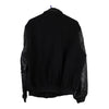 Holloway Varsity Jacket - Large Black Wool Blend - Thrifted.com