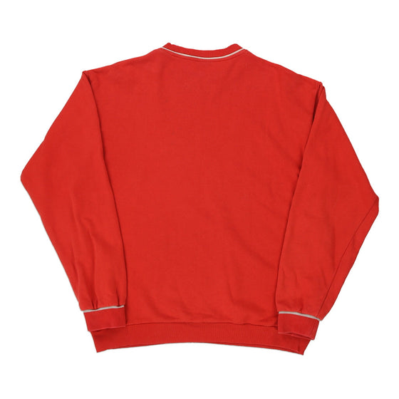 Vintage red Fila Sweatshirt - mens medium