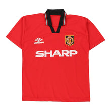  Vintage red Manchester United Replica Football Shirt - mens small