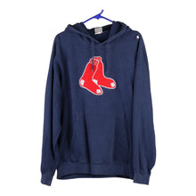  Vintage blue Boston Red Sox Mlb Hoodie - mens x-large