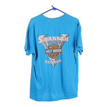  Vintage blue Savannah, Georgia Harley Davidson T-Shirt - mens large