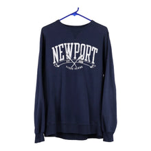  Vintage navy Newport Gear Sweatshirt - mens medium