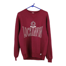  Vintage burgundy Lock Haven Russell Athletic Sweatshirt - mens medium