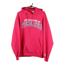  Vintage pink St. Scholastica College Champion Hoodie - womens x-large