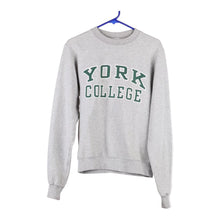  Vintage grey York College Champion Sweatshirt - mens x-small