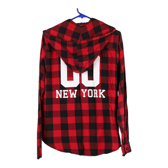 Vintage red New York Capbon Flannel Shirt - mens medium