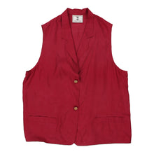  Vintage red Oliver By Valentino Waistcoat - womens xx-large