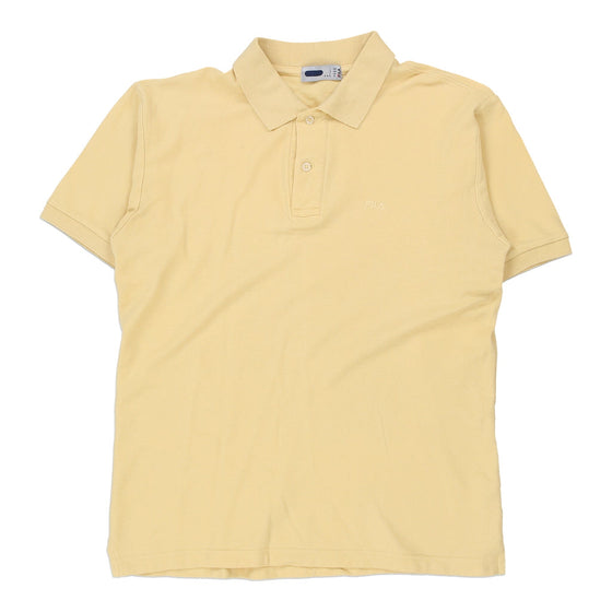 Vintage yellow Fila Polo Shirt - mens large