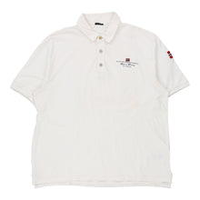  Vintage white Napapijri Polo Shirt - mens xxx-large