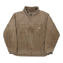  Vintage khaki Lightly Worn Carhartt Jacket - mens xx-large
