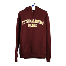  Vintage burgundy St. Thomas Aquinas College Champion Hoodie - mens large