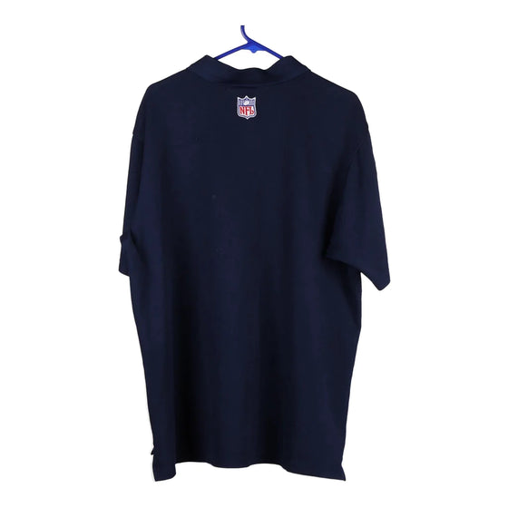 Vintage navy New England Patriots Adidas Polo Shirt - mens x-large