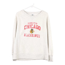  Vintage grey Chicago Blackhawks Nhl Sweatshirt - womens x-large