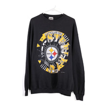  Vintage black Pittsburgh Steelers Tultex Sweatshirt - mens x-large