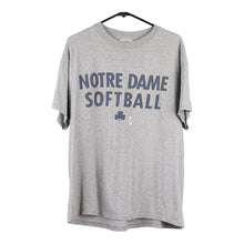  Vintage grey Notre Dame Football Adidas T-Shirt - mens medium