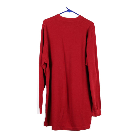 Vintage red Chaps Ralph Lauren Long Sleeve T-Shirt - mens large
