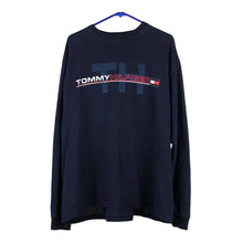  Vintage blue Tommy Hilfiger Long Sleeve T-Shirt - mens x-large
