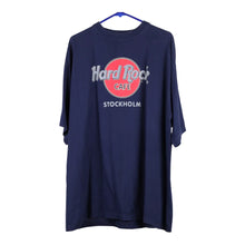  Vintage blue Stockholm Hard Rock Cafe T-Shirt - mens x-large