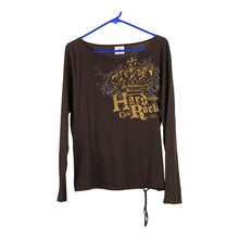  Vintage brown Hard Rock Cafe Long Sleeve T-Shirt - womens large